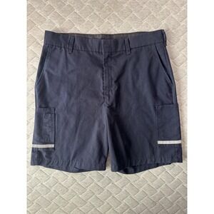 Fed Ex Stan Herman Cargo Shorts Mens 38 Blue 8 Inch Reflective Uniform Workwear